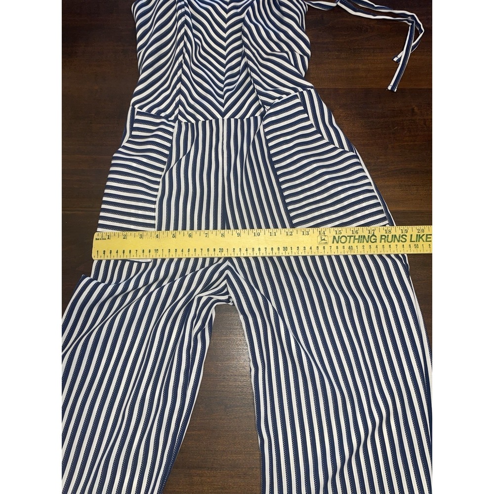 Monteau Women Blue Jumpsuit Romper w/Pockets - Size Large - Picture 6 of 7